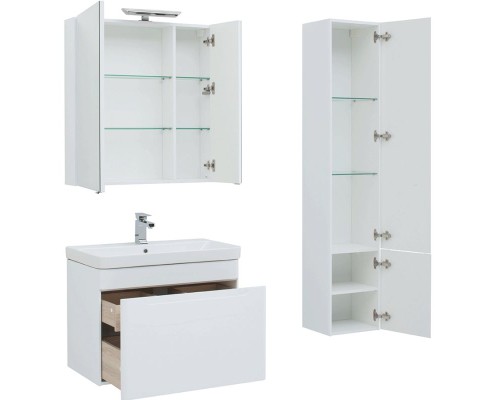 Комплект мебели для ванной Aquanet София 80 203650 подвесной Белый