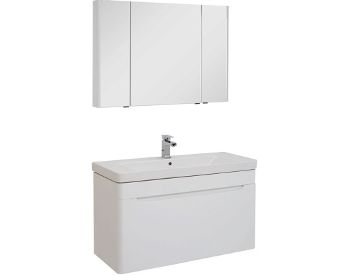 Комплект мебели для ванной Aquanet София 105 203651 подвесной Белый