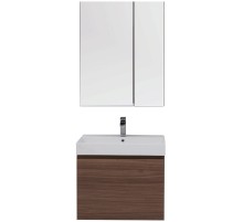 Комплект мебели для ванной Aquanet Нью-Йорк 70 211660 подвесной Шпон Орех