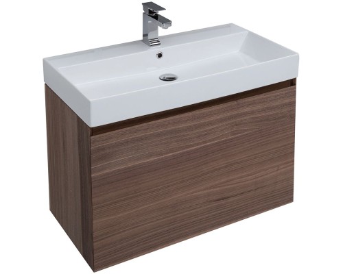 Комплект мебели для ванной Aquanet Нью-Йорк 85 211661 подвесной Шпон Орех