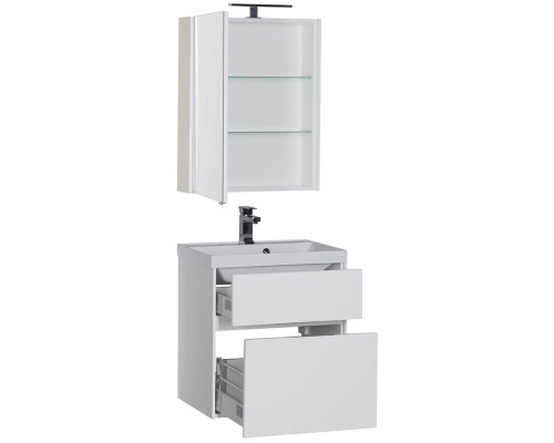 Комплект мебели для ванной Aquanet Латина 60 180121 подвесной Белый