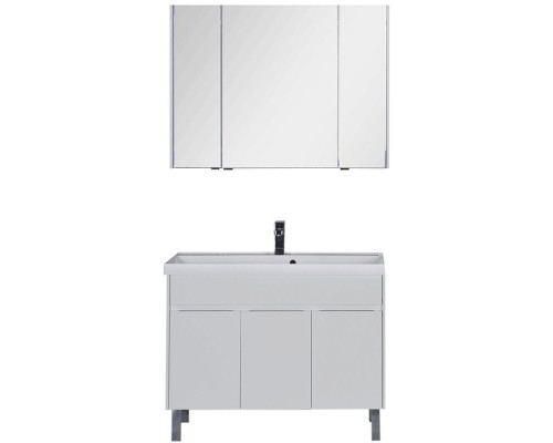 Комплект мебели для ванной Aquanet Латина 100 179841 Белый