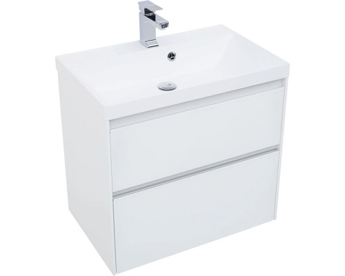 Комплект мебели для ванной Aquanet Гласс 70 240464 подвесной Белый