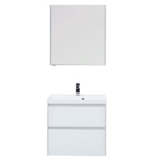Комплект мебели для ванной Aquanet Гласс 70 240464 подвесной Белый