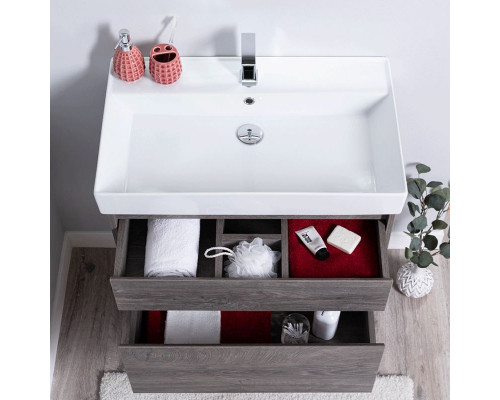 Комплект мебели для ванной Aquanet Nova Lite 75 242904 подвесной Дуб рошелье