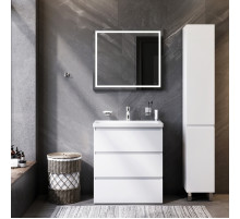 Комплект мебели для ванной AM.PM Gem S 75 BK91GF Белый со смесителем для раковины и аксессуарами