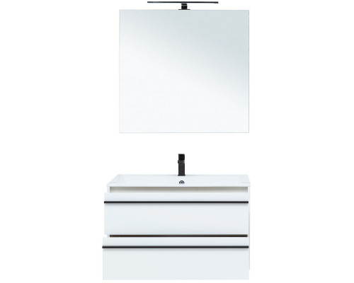 Комплект мебели для ванной Aquanet Lino 90 271957 подвесной Белый матовый