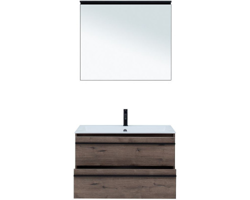 Комплект мебели для ванной Aquanet Lino 90 271958 подвесной Дуб Веллингтон