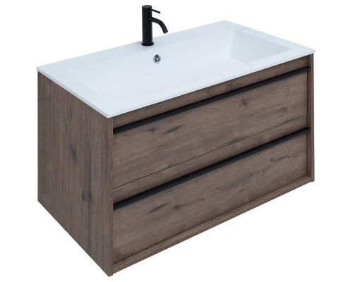 Комплект мебели для ванной Aquanet Lino 90 271958 подвесной Дуб Веллингтон