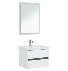 Комплект мебели для ванной Aquanet Беркли 60 258905 подвесной Белый Дуб рошелье