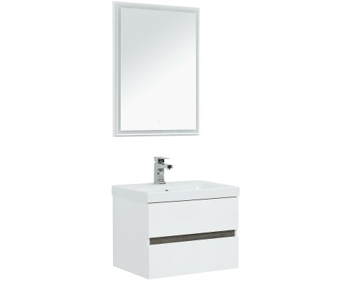 Комплект мебели для ванной Aquanet Беркли 60 258905 подвесной Белый Дуб рошелье