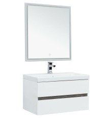 Комплект мебели для ванной Aquanet Беркли 80 258909 подвесной Белый Дуб рошелье