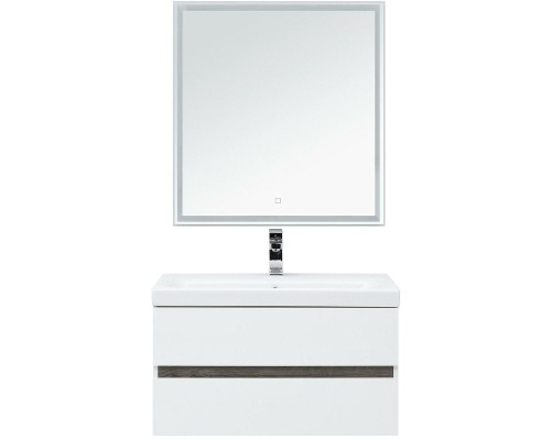 Комплект мебели для ванной Aquanet Беркли 80 258909 подвесной Белый Дуб рошелье