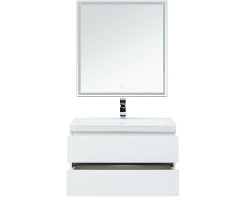 Комплект мебели для ванной Aquanet Беркли 80 258909 подвесной Белый Дуб рошелье