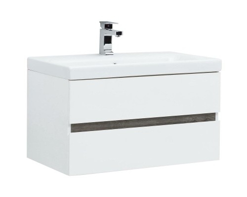Комплект мебели для ванной Aquanet Беркли 80 258969 подвесной Белый Дуб рошелье