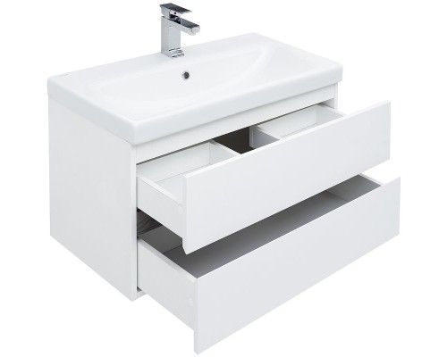 Комплект мебели для ванной Aquanet Беркли 80 258969 подвесной Белый Дуб рошелье