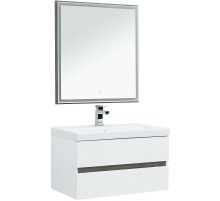 Комплект мебели для ванной Aquanet Беркли 80 258969 подвесной Белый Дуб рошелье