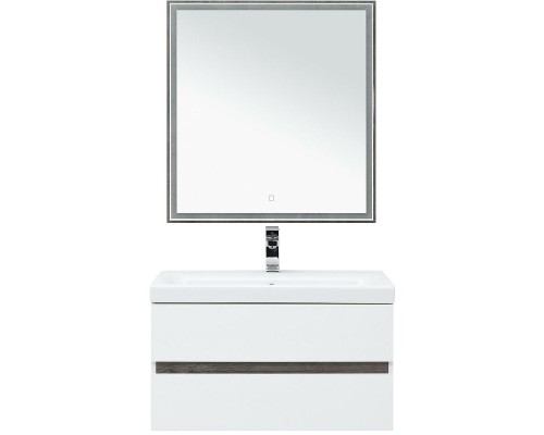 Комплект мебели для ванной Aquanet Беркли 80 258969 подвесной Белый Дуб рошелье