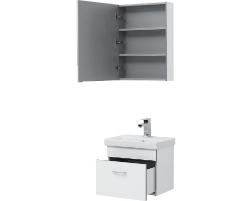 Комплект мебели для ванной Aquanet Верона 50 254065 подвесной Белый