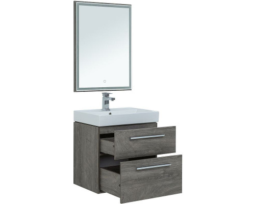 Комплект мебели для ванной Aquanet Nova 60 246281 подвесной Дуб рошелье