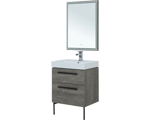 Комплект мебели для ванной Aquanet Nova 60 246281 подвесной Дуб рошелье