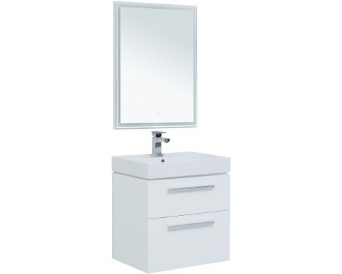 Комплект мебели для ванной Aquanet Nova 60 246279 подвесной Белый глянец