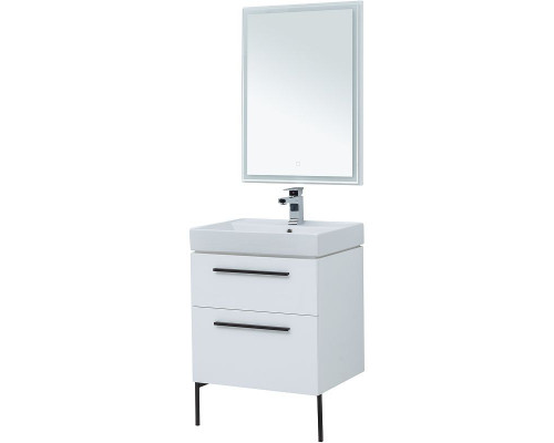 Комплект мебели для ванной Aquanet Nova 60 246279 подвесной Белый глянец