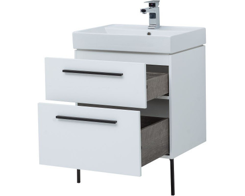 Комплект мебели для ванной Aquanet Nova 60 246279 подвесной Белый глянец