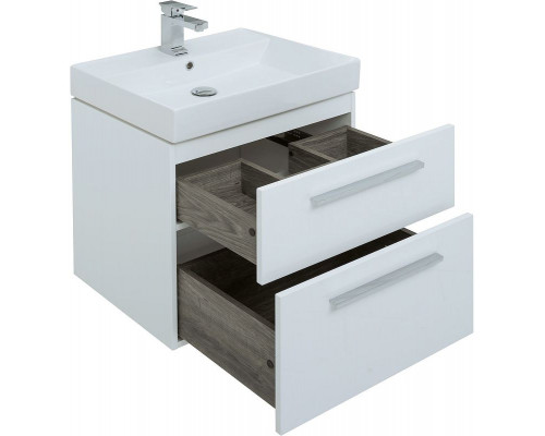 Комплект мебели для ванной Aquanet Nova 60 246279 подвесной Белый глянец