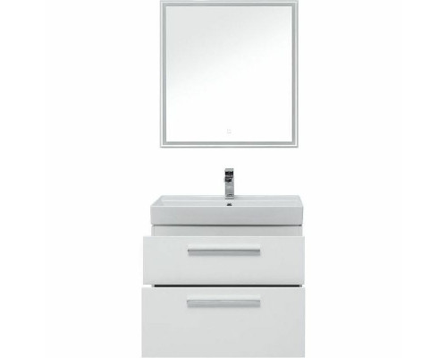 Комплект мебели для ванной Aquanet Nova 75 243255 подвесной Белый глянец