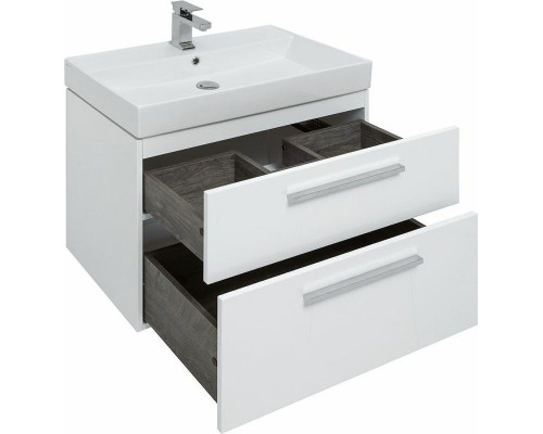 Комплект мебели для ванной Aquanet Nova 75 243255 подвесной Белый глянец