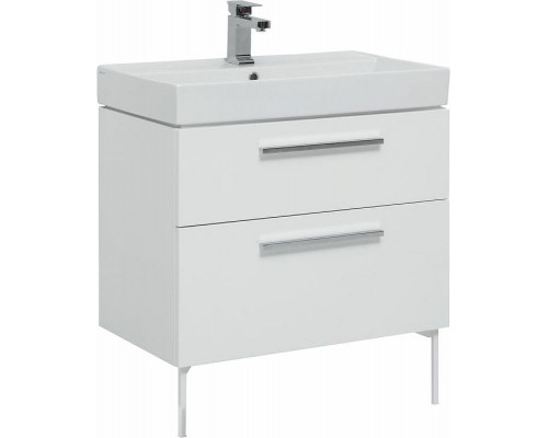 Комплект мебели для ванной Aquanet Nova 75 243255 подвесной Белый глянец