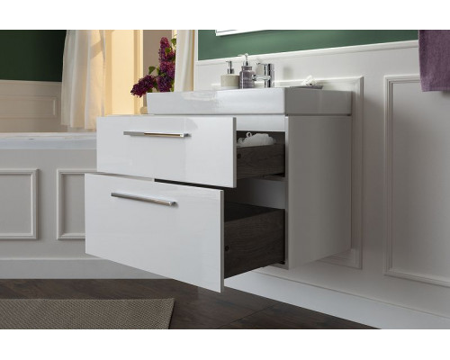 Комплект мебели для ванной Aquanet Nova 75 243255 подвесной Белый глянец