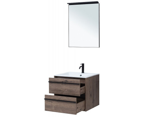 Комплект мебели для ванной Aquanet Lino 60 271952 подвесной Дуб Веллингтон