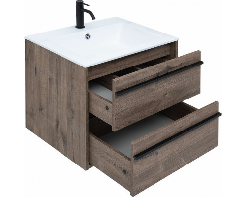 Комплект мебели для ванной Aquanet Lino 60 271952 подвесной Дуб Веллингтон