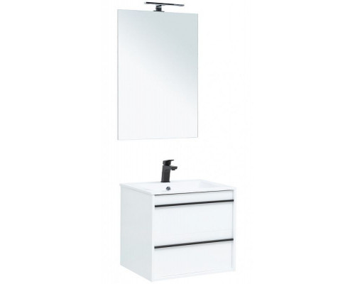 Комплект мебели для ванной Aquanet Lino 60 271951 подвесной Белый матовый