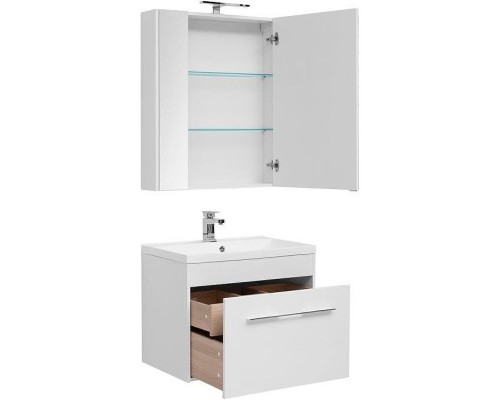Комплект мебели для ванной Aquanet Августа 75 287683 подвесной Белый