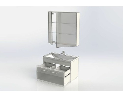 Комплект мебели для ванной Aquanet Августа 90 287685 подвесной Белый