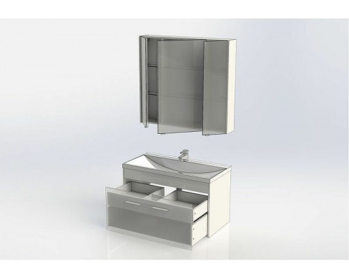 Комплект мебели для ванной Aquanet Августа 100 287677 подвесной Белый