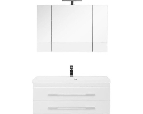 Комплект мебели для ванной Aquanet Нота 100 287696 подвесной Белый