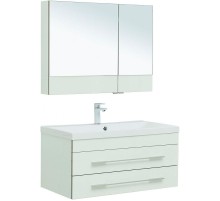 Комплект мебели для ванной Aquanet Верона 90 287653 подвесной Белый