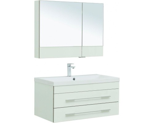 Комплект мебели для ванной Aquanet Верона 90 287653 подвесной Белый