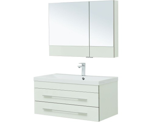 Комплект мебели для ванной Aquanet Верона 90 287653 подвесной Белый