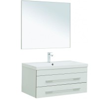 Комплект мебели для ванной Aquanet Верона 90 287639 подвесной Белый матовый