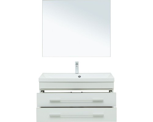 Комплект мебели для ванной Aquanet Верона 90 287639 подвесной Белый матовый