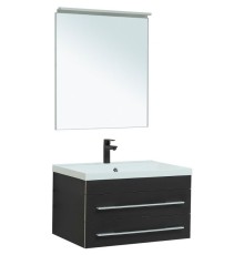 Комплект мебели для ванной Aquanet Верона 75 287638 подвесной Черный матовый