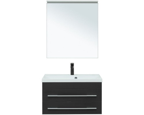 Комплект мебели для ванной Aquanet Верона 75 287638 подвесной Черный матовый