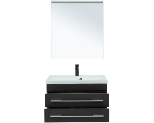 Комплект мебели для ванной Aquanet Верона 75 287638 подвесной Черный матовый