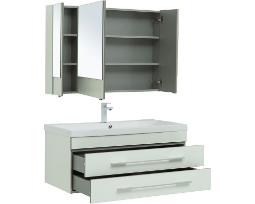 Комплект мебели для ванной Aquanet Верона 100 287649 подвесной Белый