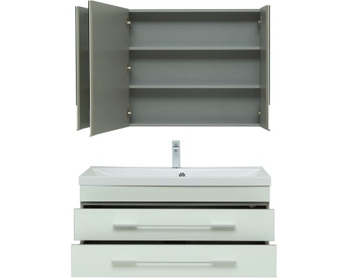 Комплект мебели для ванной Aquanet Верона 100 287649 подвесной Белый
